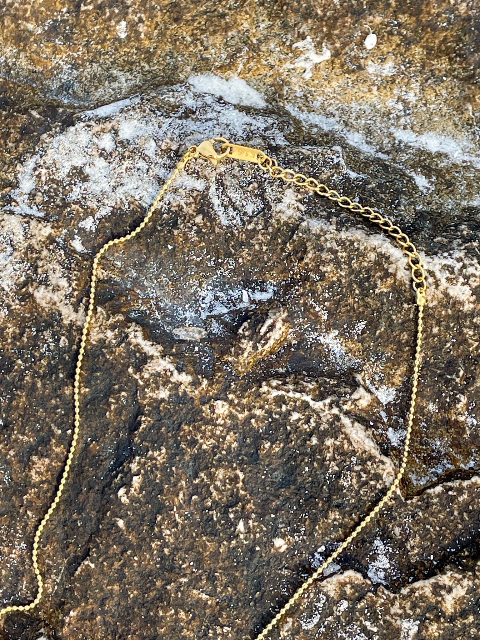 "I AM ENOUGH" 18K Gold Plated Inspirational Engraved Pendant Necklace