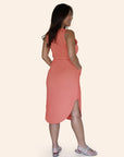 "The Brittany" Butter Soft Sleeveless Jersey Drawstring Waist Dress With Pockets